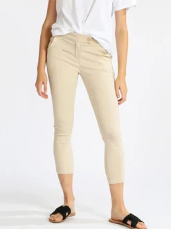 Frenetika Pantaloni elasticizzati donna con risvolto