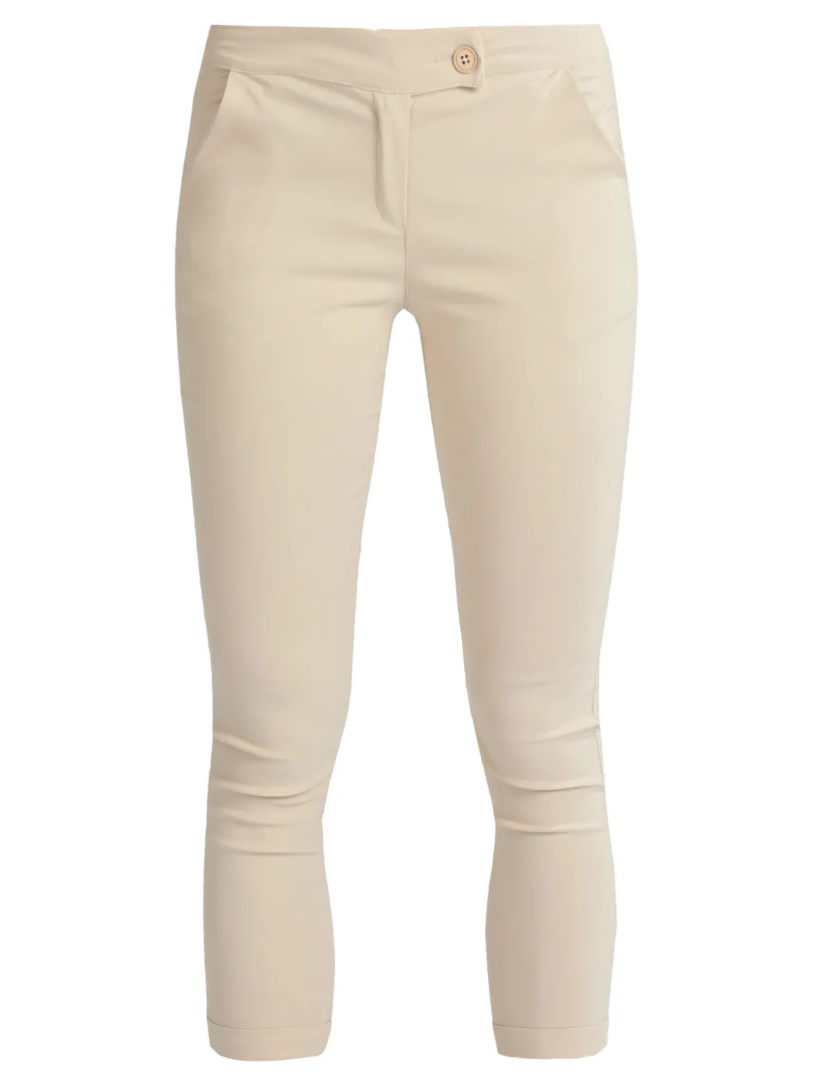 Frenetika Pantaloni elasticizzati donna con risvolto