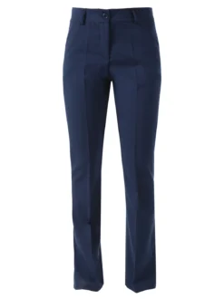 Frenetika Pantaloni eleganti da donna a zampa - blu scuro