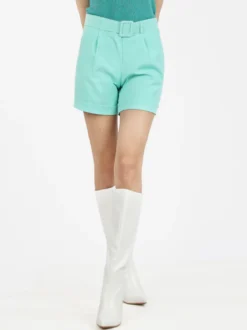 Frenetika Shorts donna con cintura e risvolto
