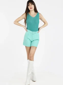 Frenetika Shorts donna con cintura e risvolto