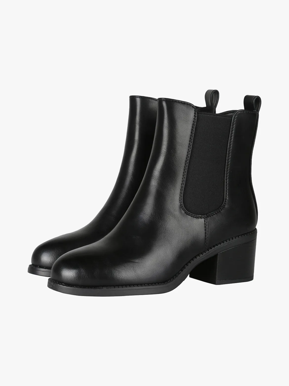 Galia Stivaletti donna chelsea con tacco - nero