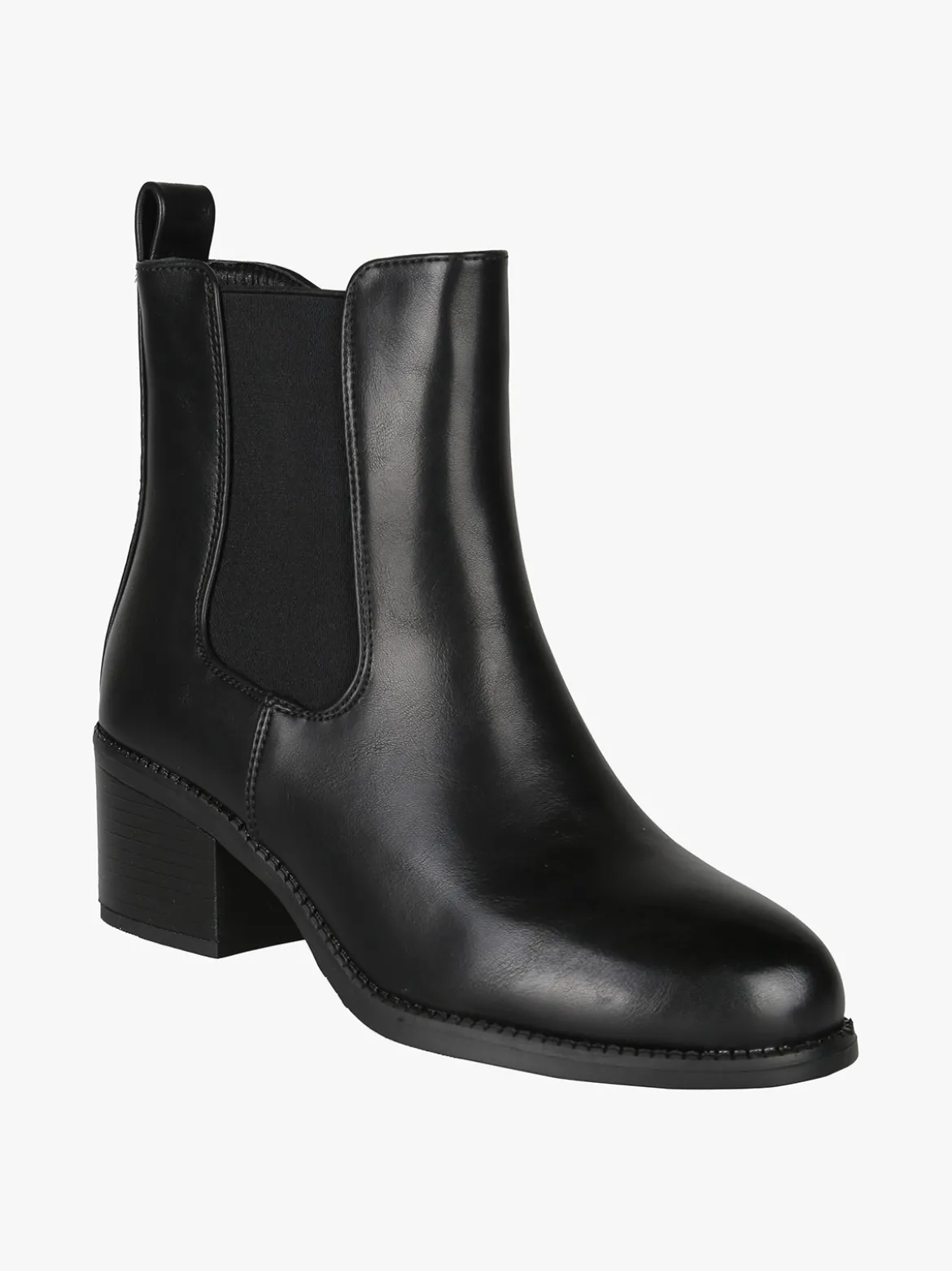 Galia Stivaletti donna chelsea con tacco - nero