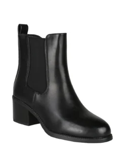 Galia Stivaletti donna chelsea con tacco - nero