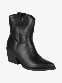 Galia Stivaletti donna texani con ricami - nero