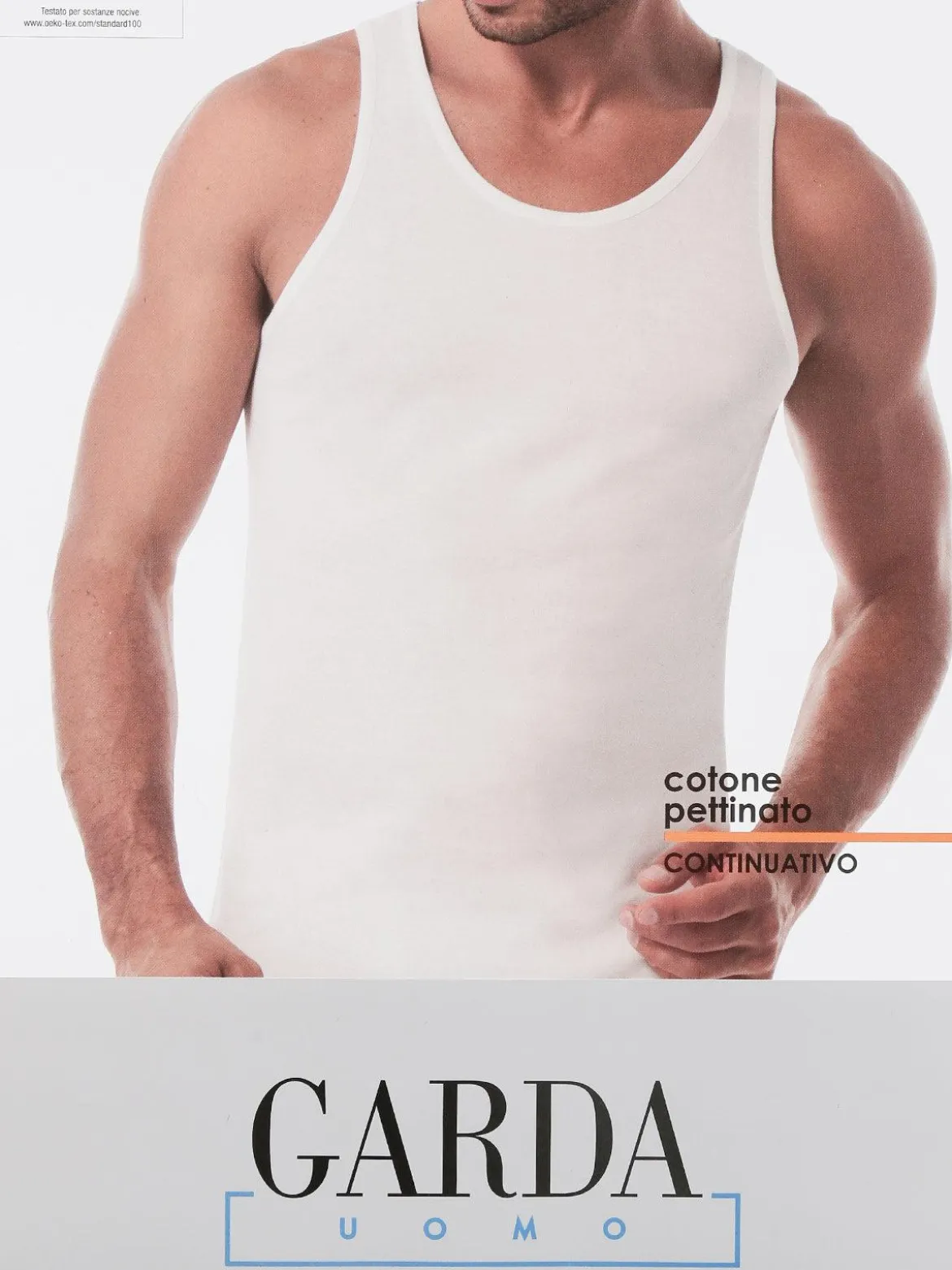 Garda Canotta intima uomo girocollo in cotone