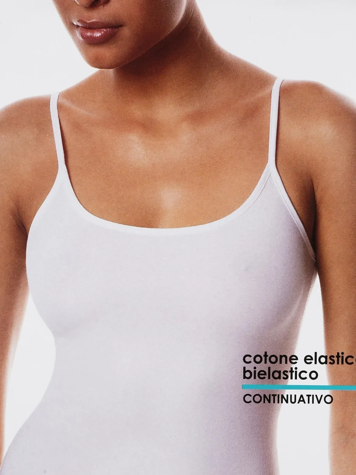 Garda Canottiera intima donna spalla fine in cotone