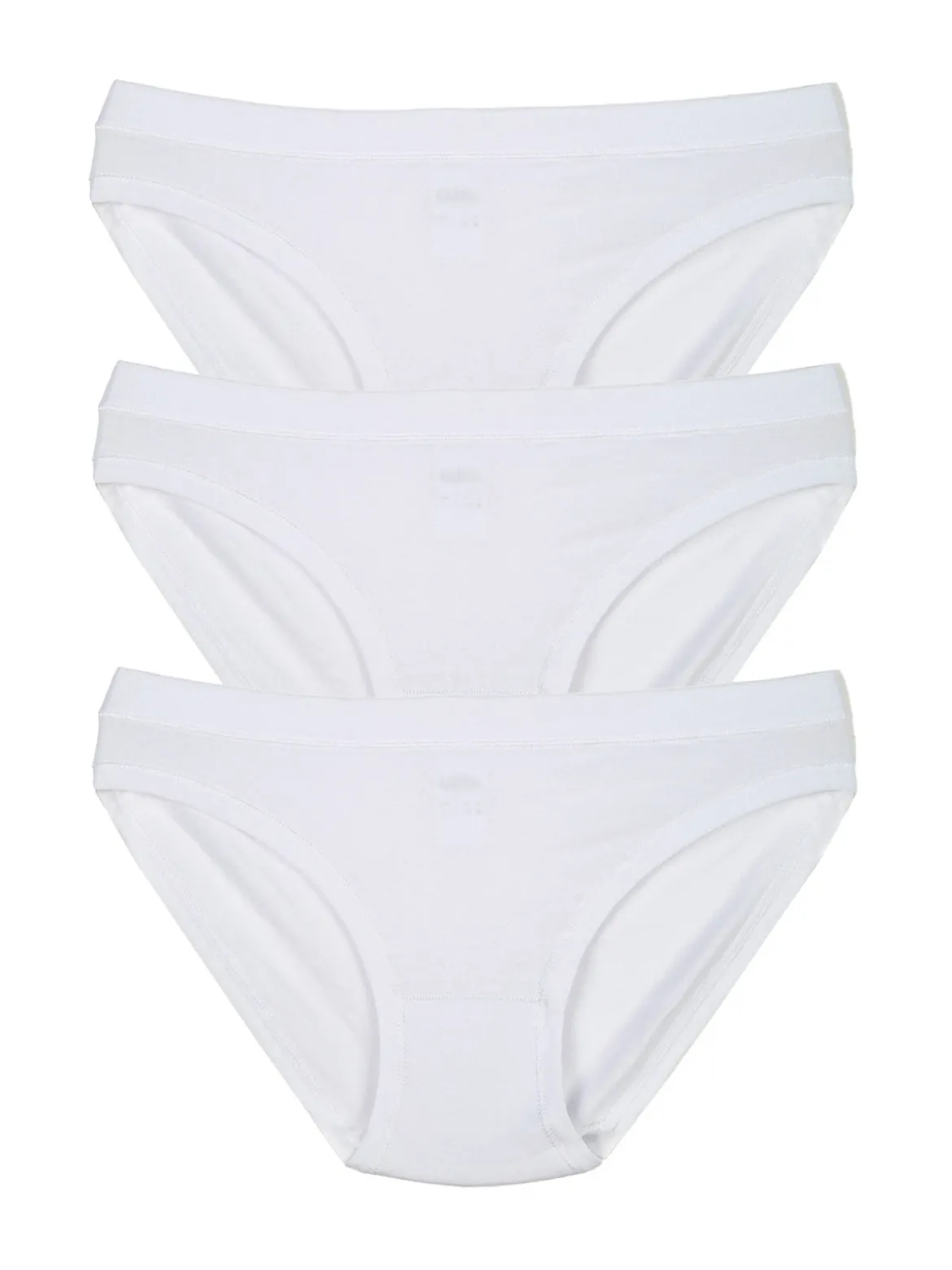 Garda Confezione da 3 slip midi in cotone bielastico - bianco