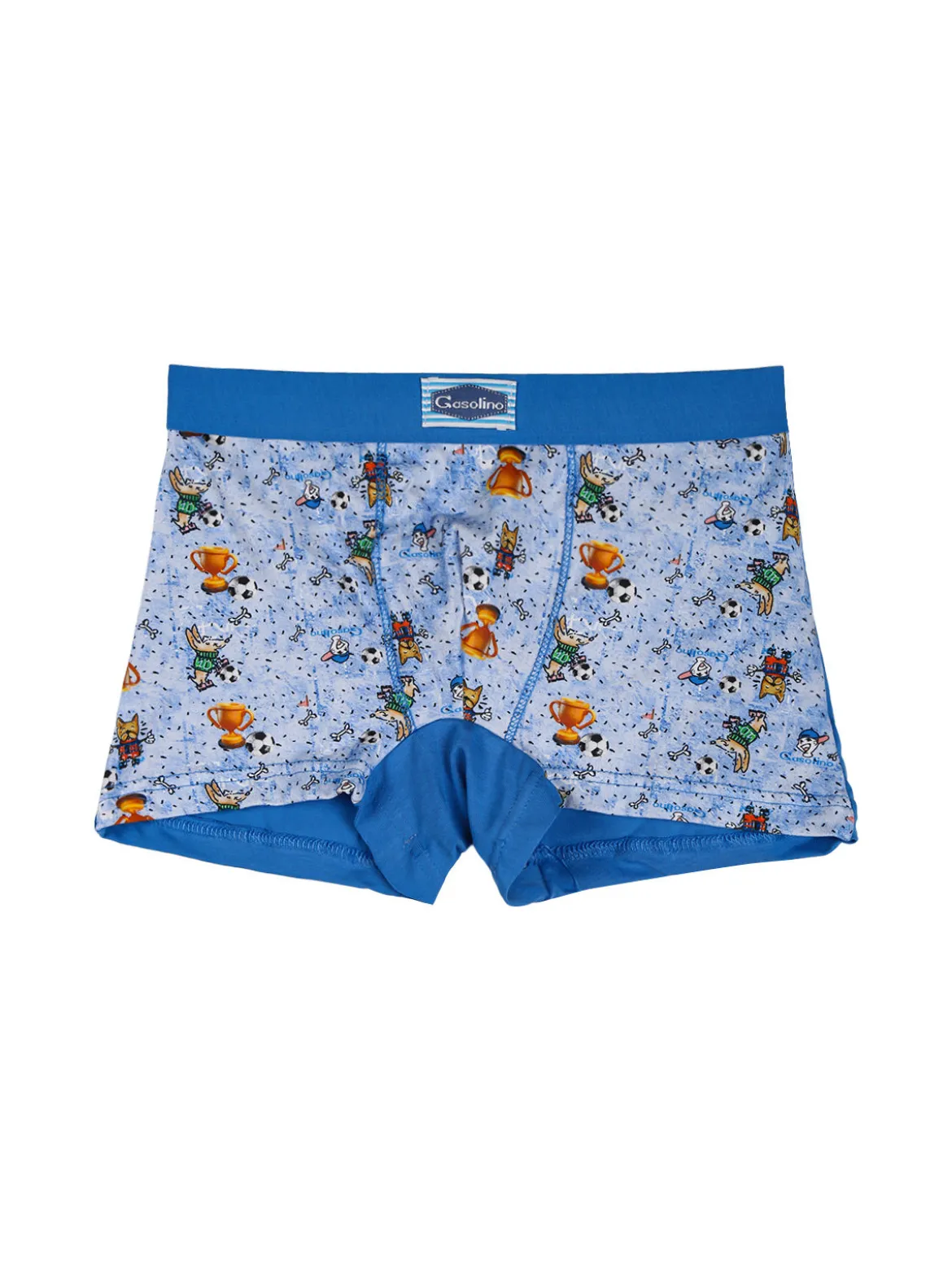 Gasolino Boxer bambino in cotone - blu