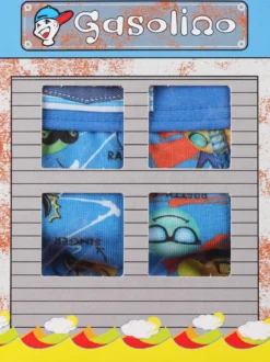 Gasolino Boxer da bambino con stampe