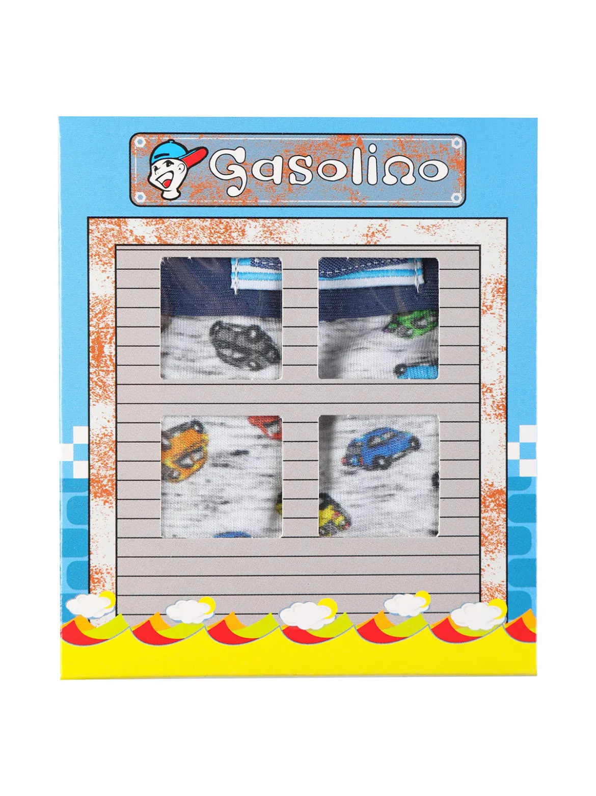Gasolino Slip in cotone da bambino con stampe