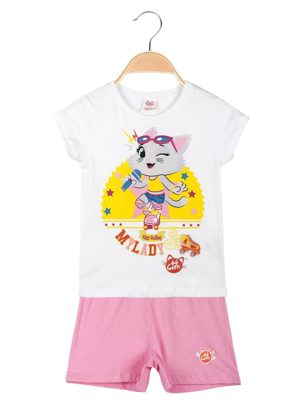 44 Gatti Completo corto bambina con stampa