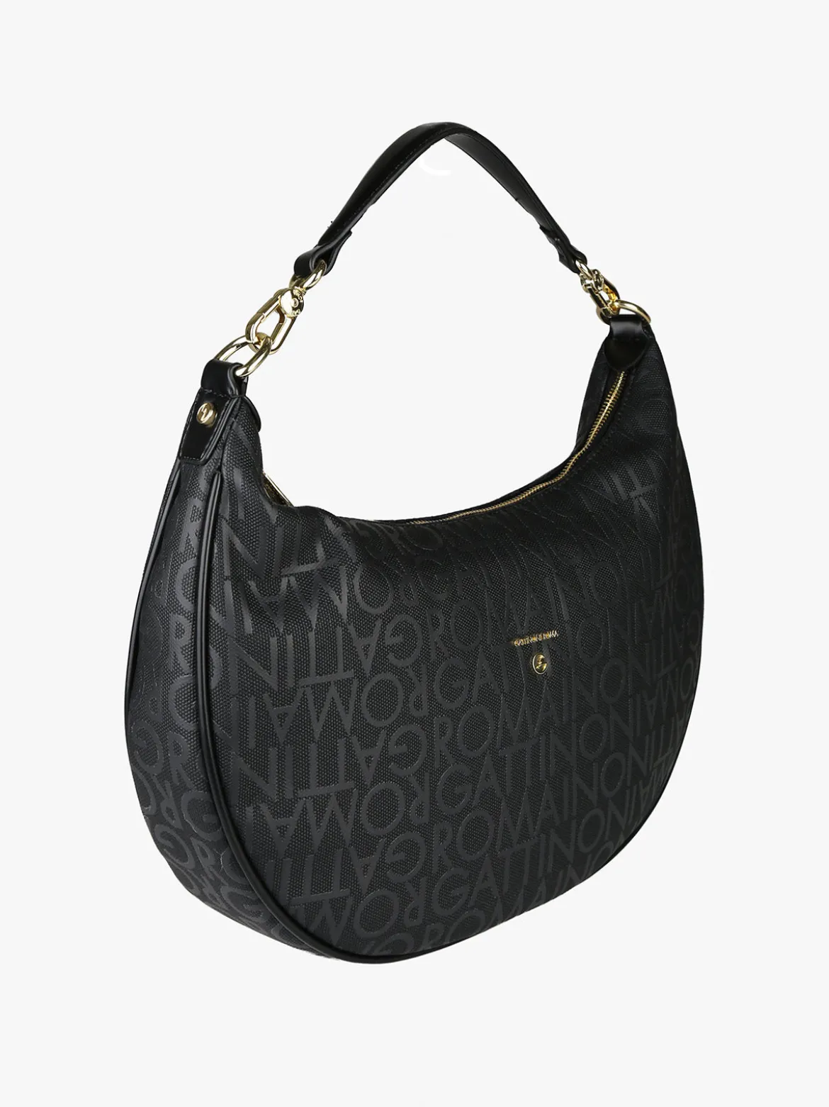 Gattinoni Borsa donna con stampe logo - nero