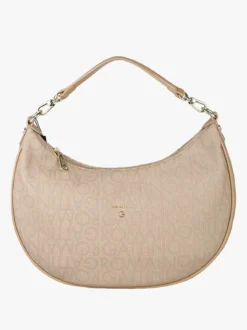 Gattinoni Borsa donna con stampe logo - taupe