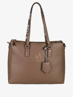 Gattinoni Borsa donna in ecopelle con doppi manici - marrone