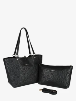 Gattinoni Borsa tote donna reversibile con pochette - nero