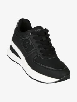 Gattinoni Sneakers donna con zeppa e dettagli effetto nabuck - nero