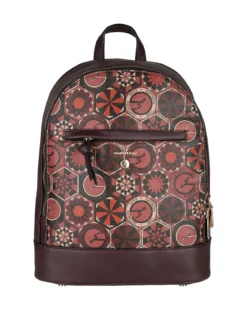 Gattinoni Zainetto donna con stampe geometriche - bordeaux