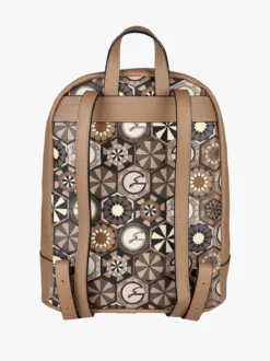 Gattinoni Zainetto donna con stampe geometriche - taupe