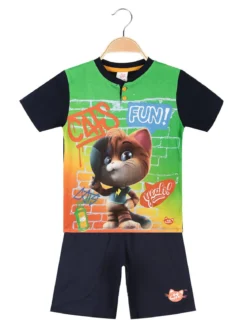 44 Gatti Pigiama corto da bambino con stampa