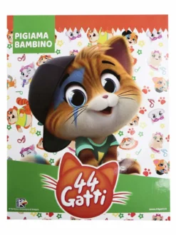 44 Gatti Pigiama lungo da bambino in caldo cotone
