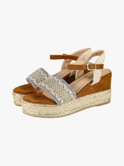Gavi Sandali donna colorati con borchie e zeppa platform