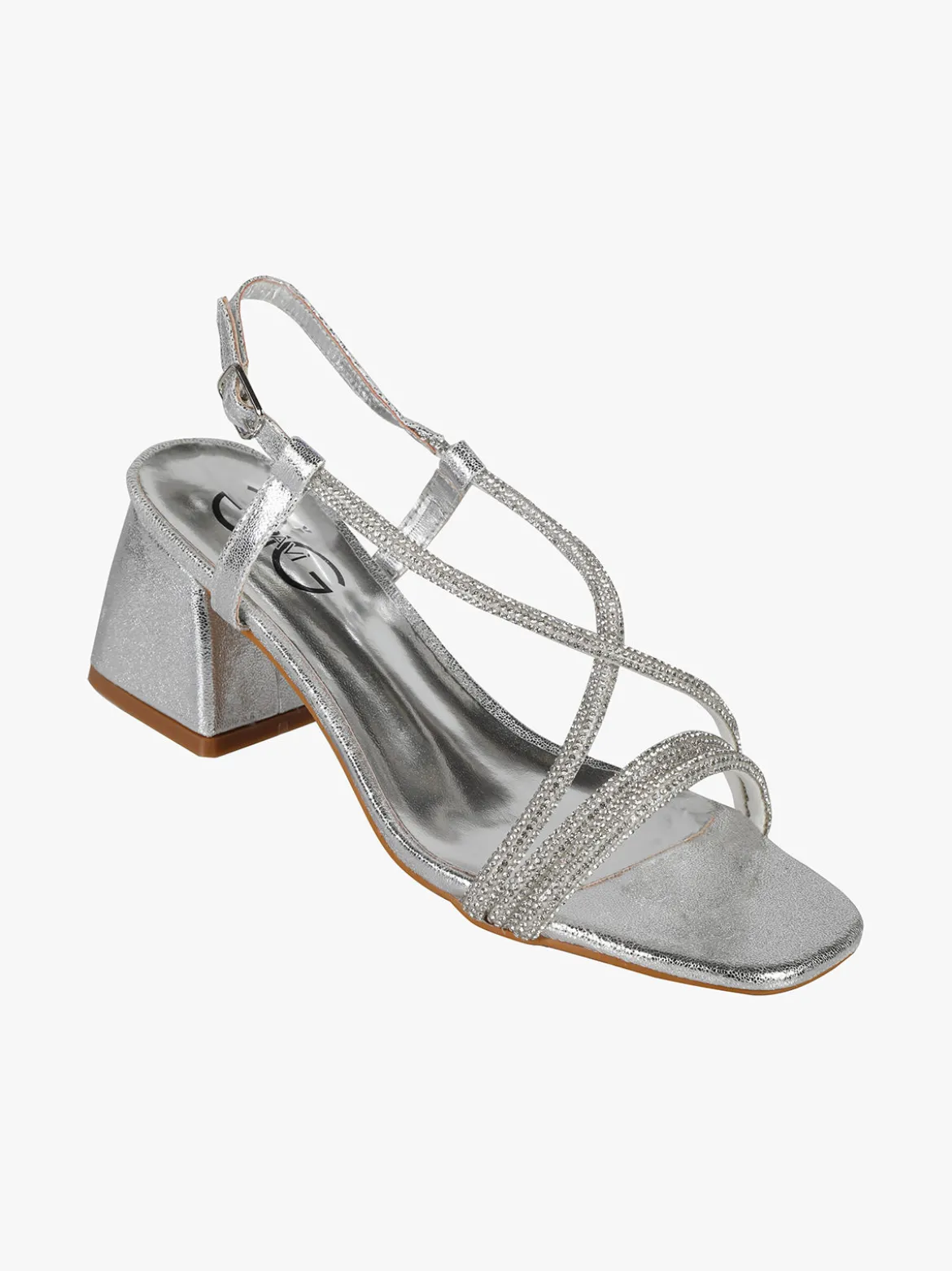 Gavi Sandali donna con tacco e strass