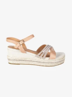 Gavi Sandali donna con zeppa decorata