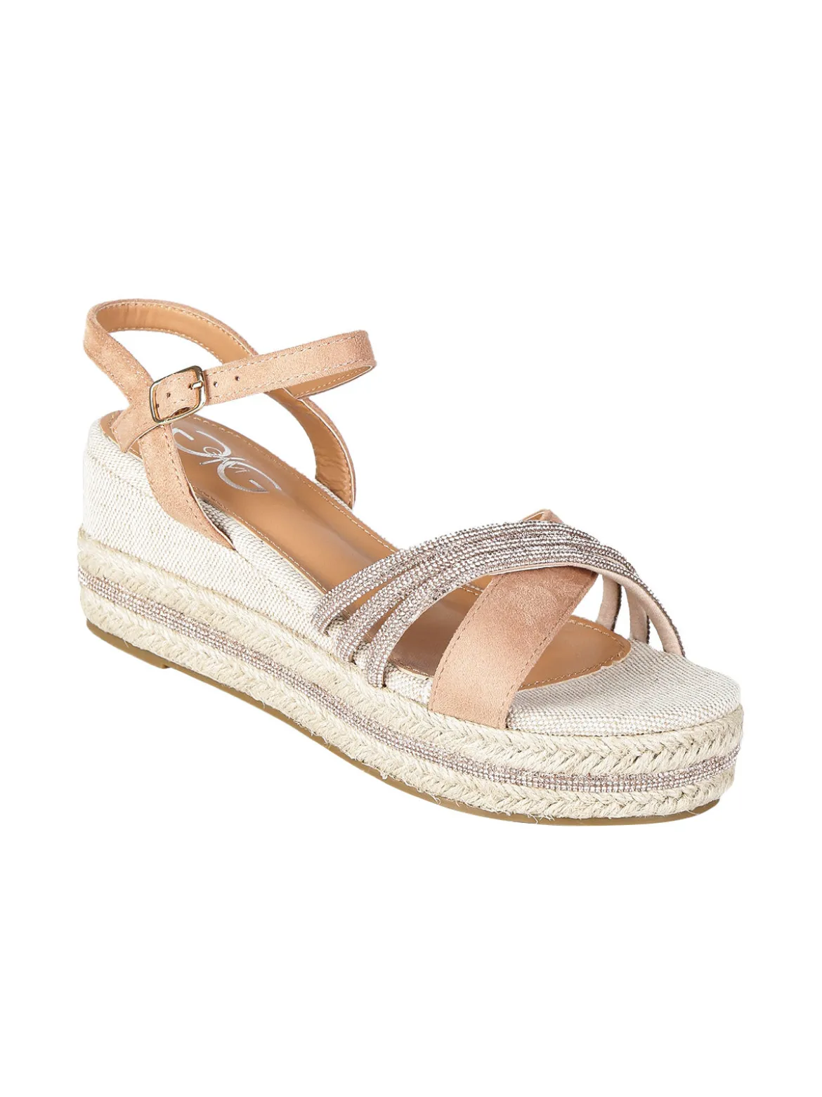 Gavi Sandali donna con zeppa decorata