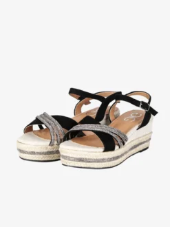 Gavi Sandali donna con zeppa decorata