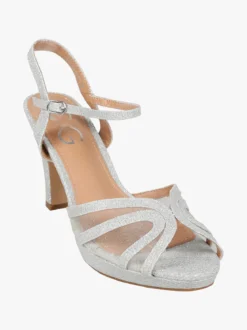 Gavi Sandali donna glitter con tacco e plateau