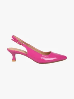 Gavi Slingback donna in vernice con tacco a rocchetto