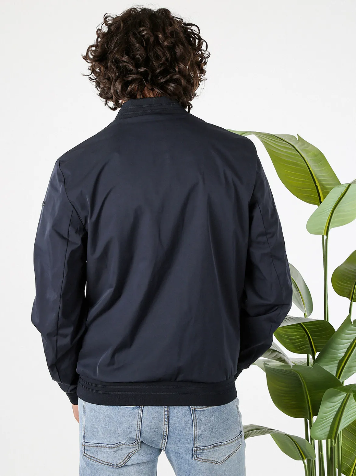 Geox AVOLA giacca bomber da uomo con zip - blu scuro