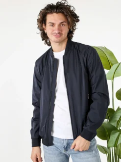 Geox AVOLA giacca bomber da uomo con zip - blu scuro
