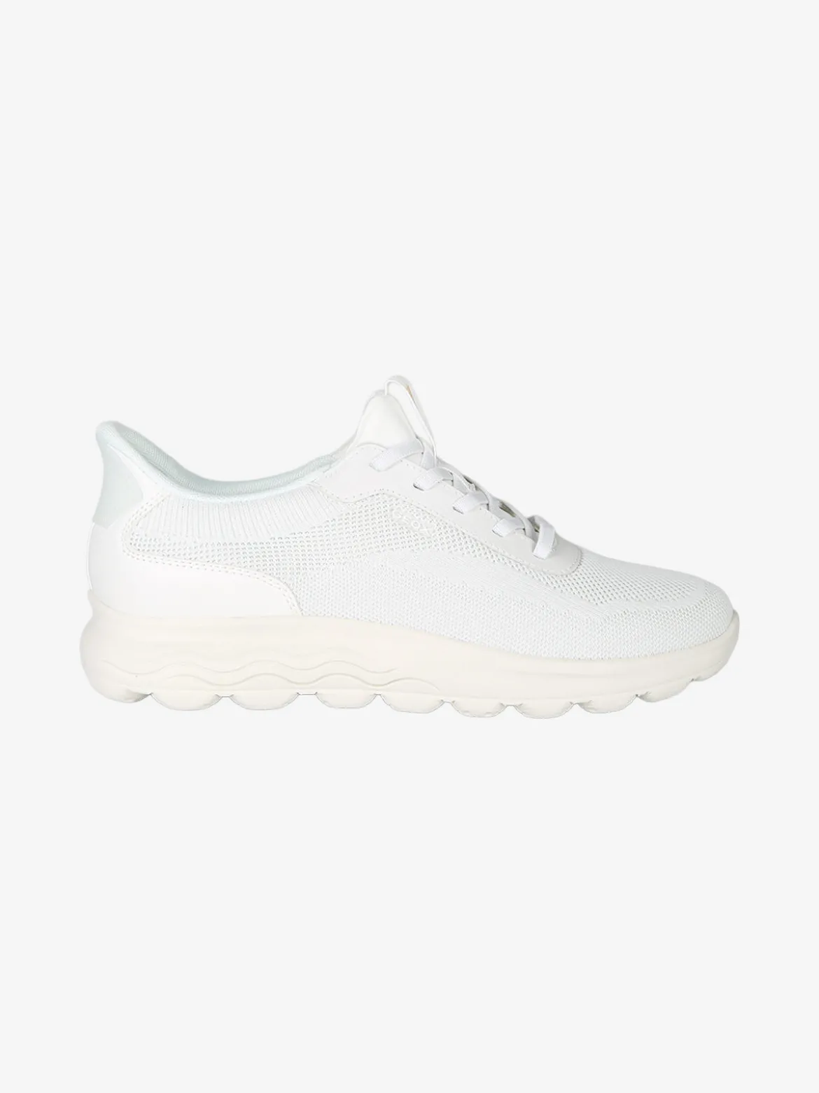 Geox D SPHERICA PLUS Sneakers donna con lacci elastici - bianco