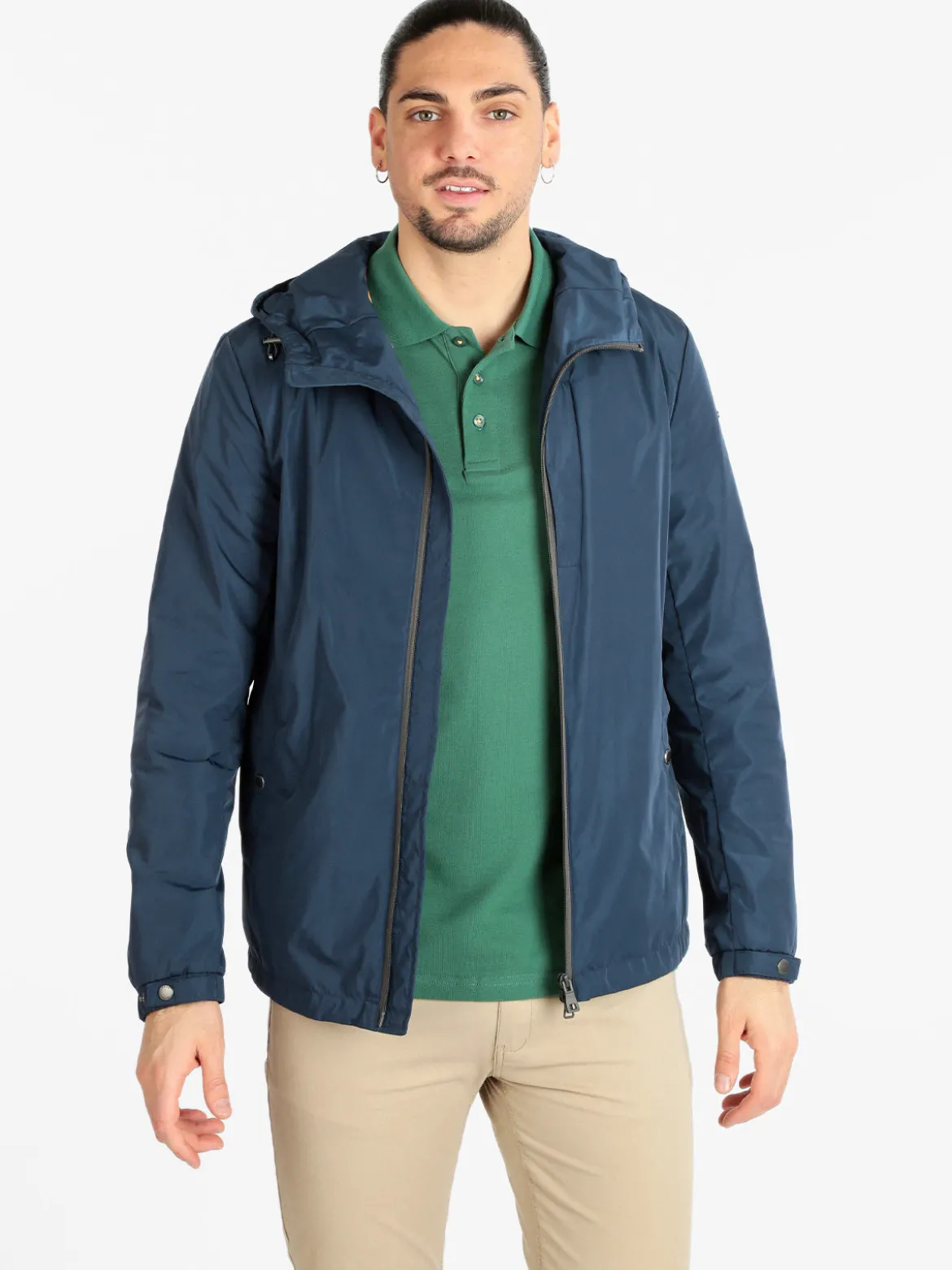 Geox F5241 Giacca leggera da uomo con cappuccio