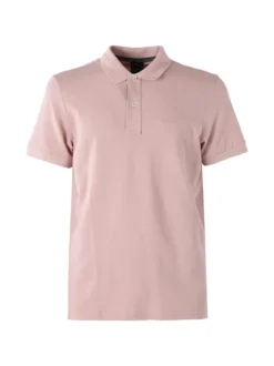 Geox Polo da uomo in cotone a maniche corte - rosa