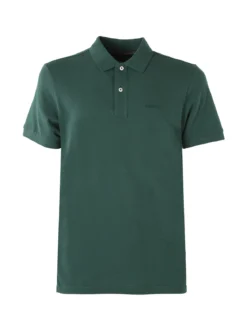 Geox Polo da uomo in cotone a maniche corte - verde
