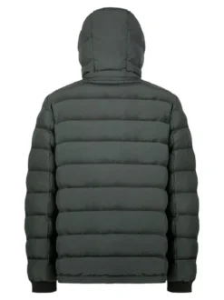 Geox SPHERICA Giubbotto imbottito da uomo con cappuccio e zip - militare