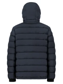Geox SPHERICA Giubbotto imbottito da uomo con cappuccio e zip - nero