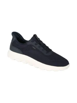 Geox SPHERICA PLUS Sneakers uomo con lacci elastici - blu scuro