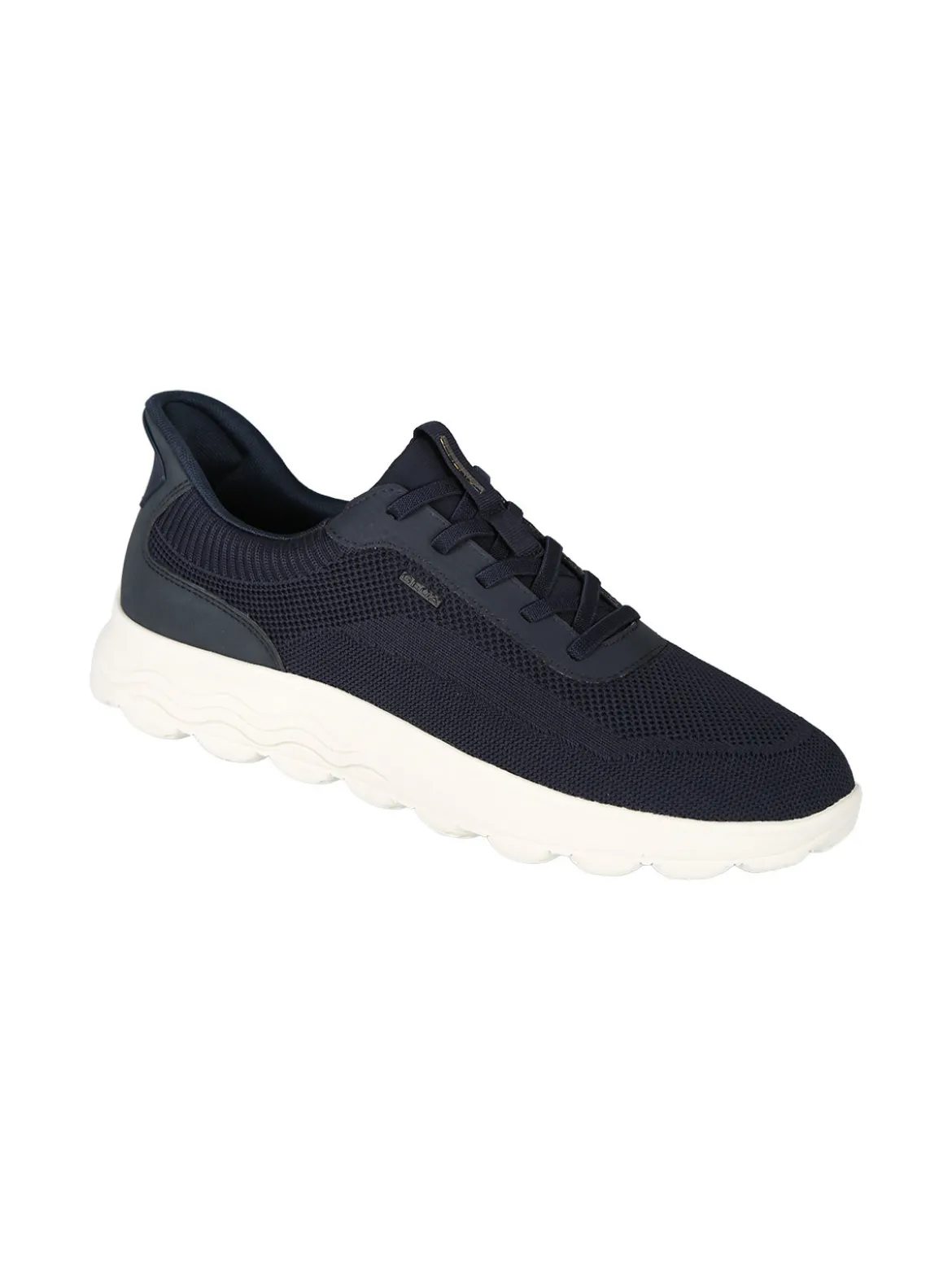 Geox SPHERICA PLUS Sneakers uomo con lacci elastici - blu scuro