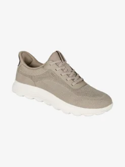 Geox SPHERICA PLUS Sneakers uomo con lacci elastici - fango