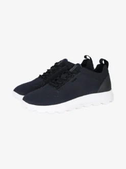 Geox SPHERICA Sneakers uomo stringate in maglia - blu scuro