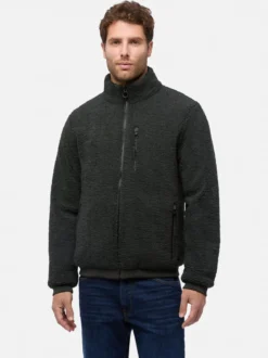 Geox SWEATER Giacca reversibile da uomo con zip - militare