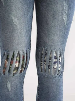 Ghiaccio&Limone Jeans con paillettes slim fit