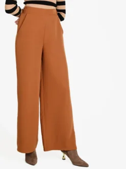 Ghisleri Pantaloni donna ampi a vita alta