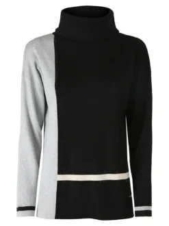 Gian Marco Venturi Maglia dolcevita da donna con strass - nero