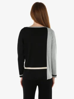 Gian Marco Venturi Maglia donna girocollo con strass - nero