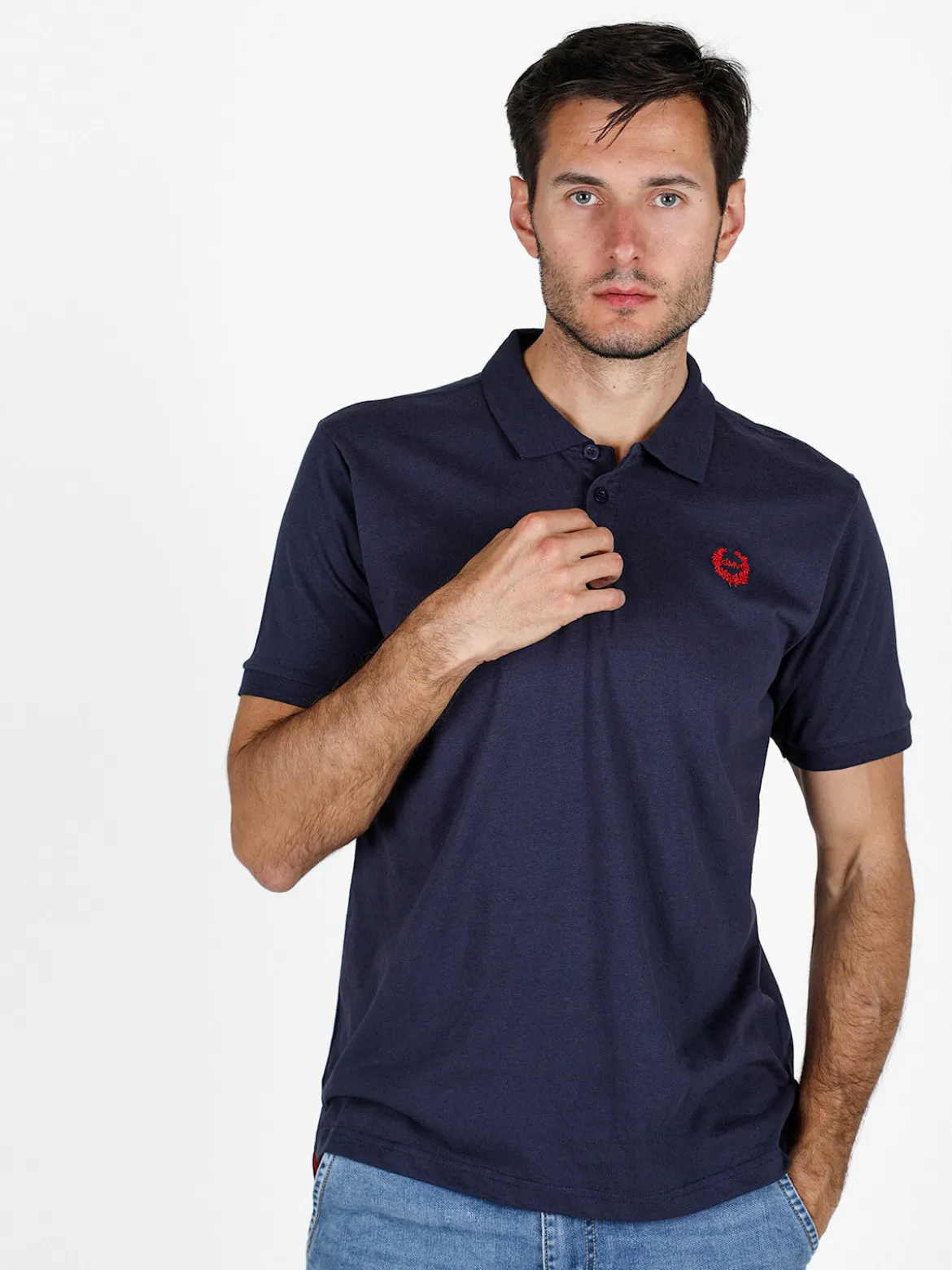 Gian Marco Venturi Polo da uomo in cotone a maniche corte